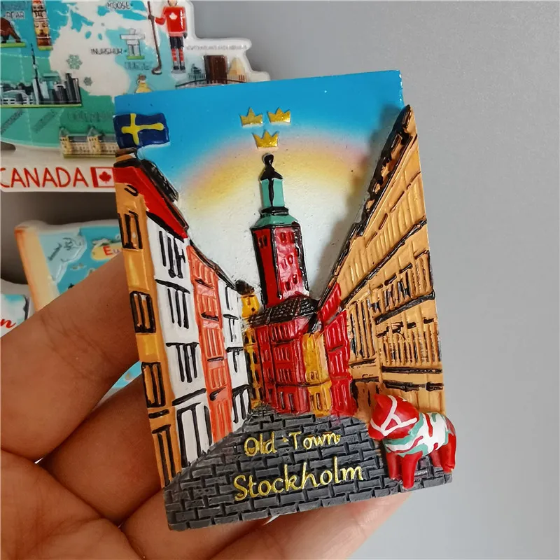 Mappa Stile Germania 3D – Magnete Da Frigorifero In Resina – Souvenir Viaggio 5,8x7,5 Cm - 2
