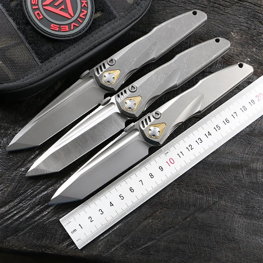 Район 9 Складной Нож DOM 20CV Blade TC4 Titanium Сплав Сплав От 41.