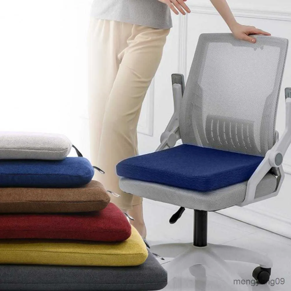 Kudde/dekorativ premiumkomfortstol Kudde väl Rebound Memory Foam Thicken S Meditation Kudde för hemmakontorstol Bilstol Mat R230727