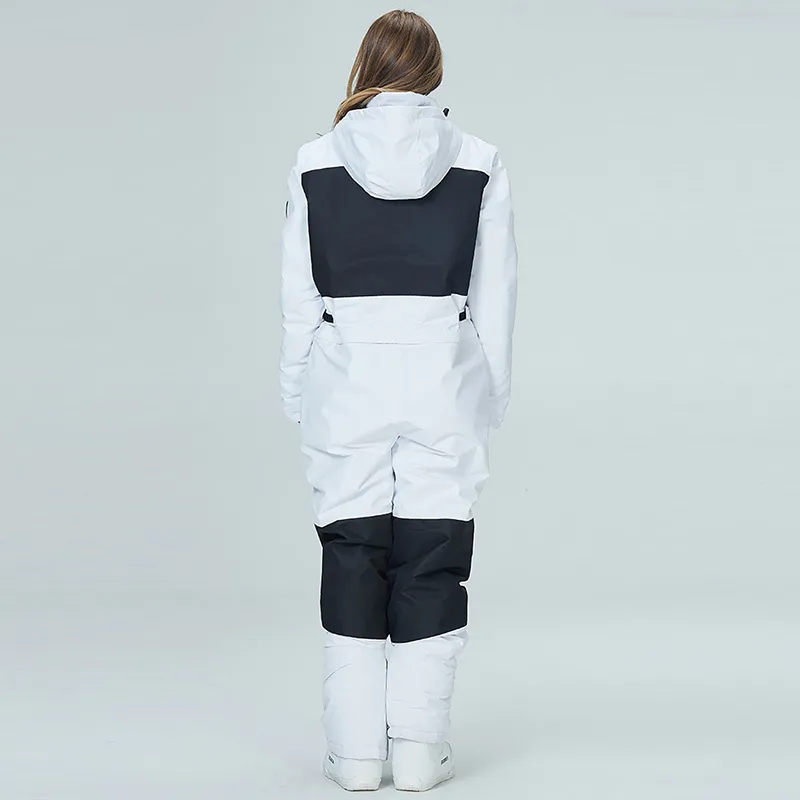 Tuta Da Neve Donna 2 Pezzi - Impermeabile, Con Cappuccio In Pelliccia, Taglie Grandi - Foto 13