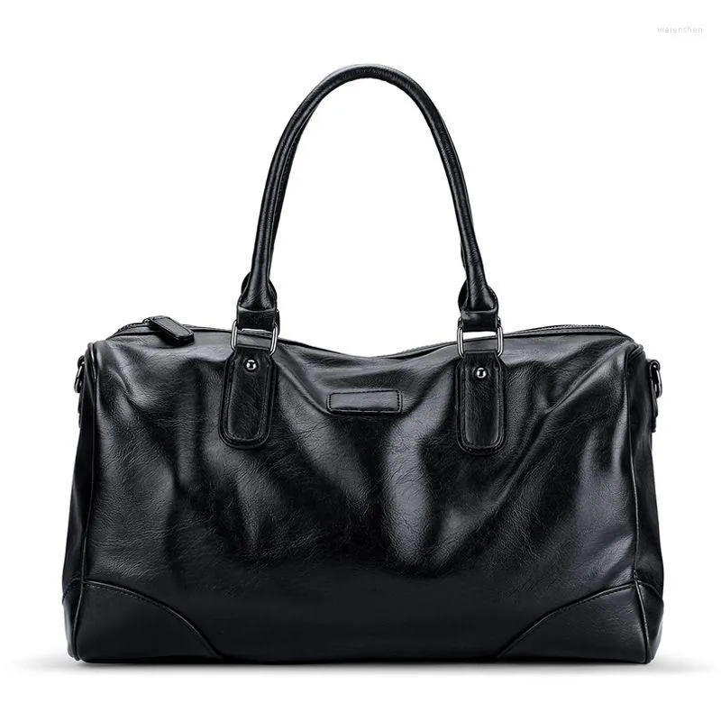 Duffel Bags Weysfor Male Leather Travel Sacd Большой Duffle Levendent Shount