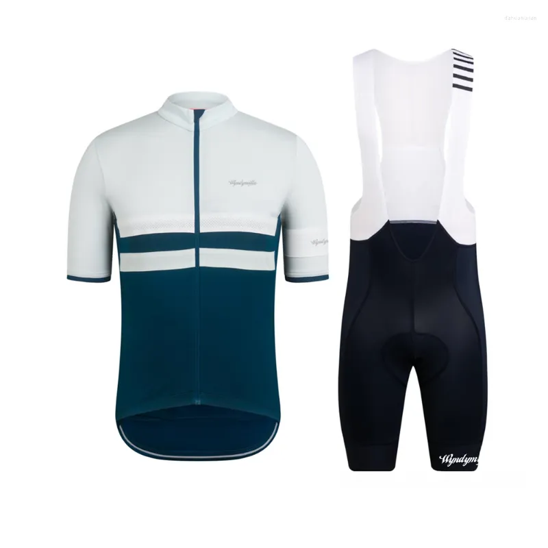 Zestawy wyścigowe Wyndymilla Pro Team Jersey Set Ciclismo Man Lekkie oddychające oddychające 9D Wyścigowe sprzęt treningowy