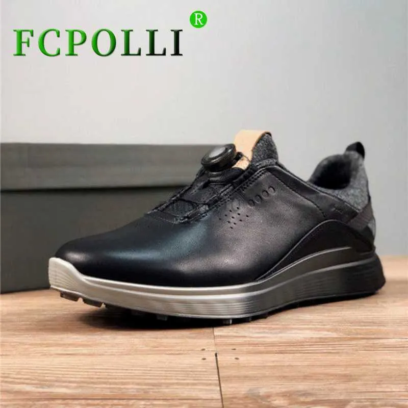 Altri prodotti da golf Vendita calda Scarpe da ginnastica da golf per uomo Scarpe da passeggio di buona qualità Scarpe da golf da uomo in vera pelle da uomo Scarpe da uomo atletiche antiscivolo HKD230727