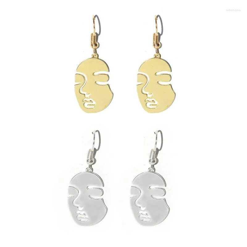 Dangle Earrings Arrival Abstract Stylish Cute Human Face Oval For Women Wholesale