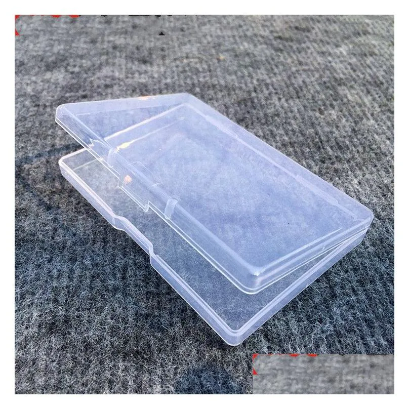 Förpackningslådor Plastiska smycken Tool Box Clear Round Coin Case Container Holder Organizer Storag Drop Delivery Office School Business I DHSZU