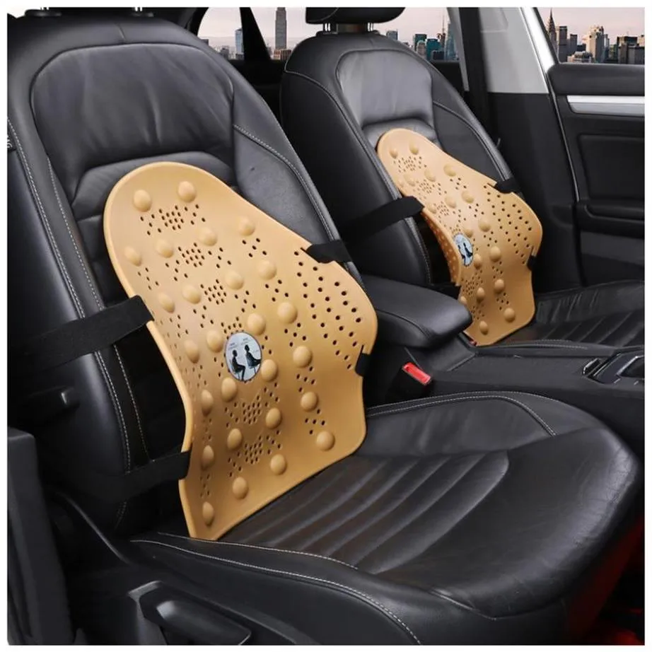 Coussins de siège Coussin de voiture Coussin de soutien de la taille Protection du dos Massage lombaire Ajuster la posture assise Accessoires anti-bossus277y