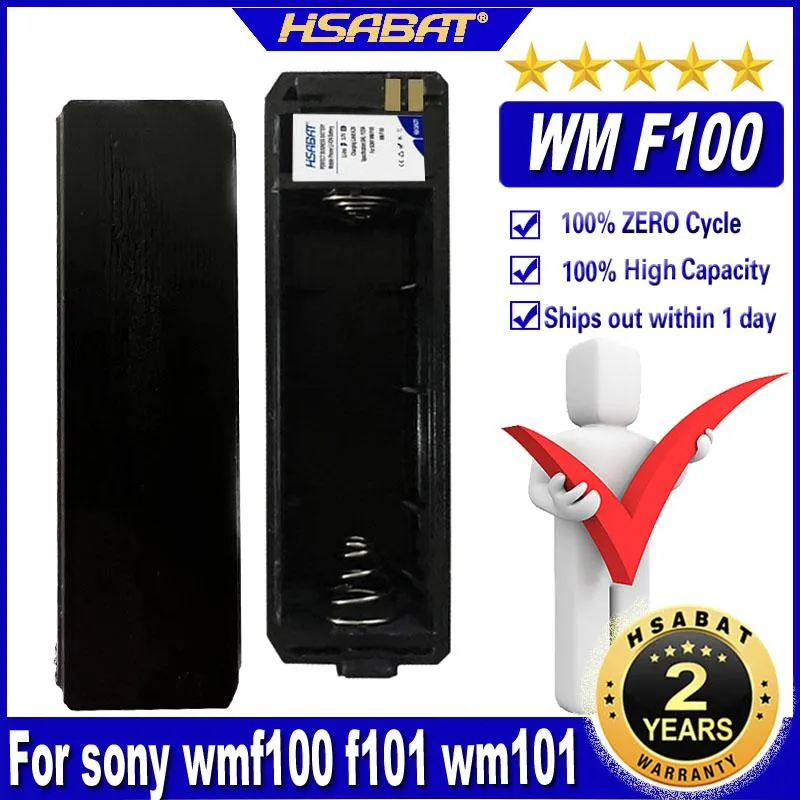 بطاريات Hsabat WMF100 F101 مربع البطارية لـ Sony WM F100 101 102 103 WM101