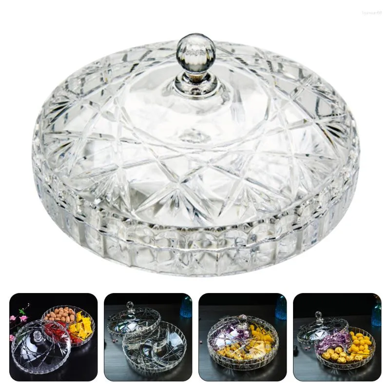 Dinnerware Sets Dried Fruit Desktop Box Nut Serving Platter Tray Acrylic Platters Snack Plastic