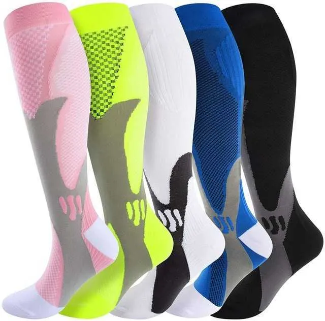 Chaussettes De Compression Football - 2 Paires Bleues Taille XXL-3XL | Neuf Avec étiquettes