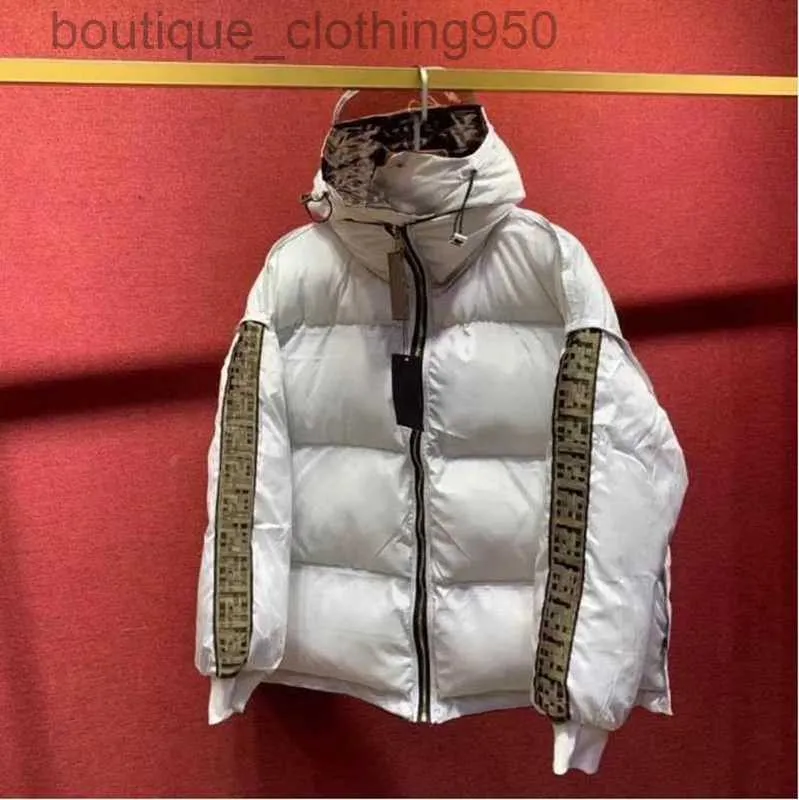 Luxury Womens Down Jackets Stylish Winter Men Jacket Bekväm mjuk 90% fylld casual designer Slim fit jacka parstorlekar S-L kan användas på båda sidor