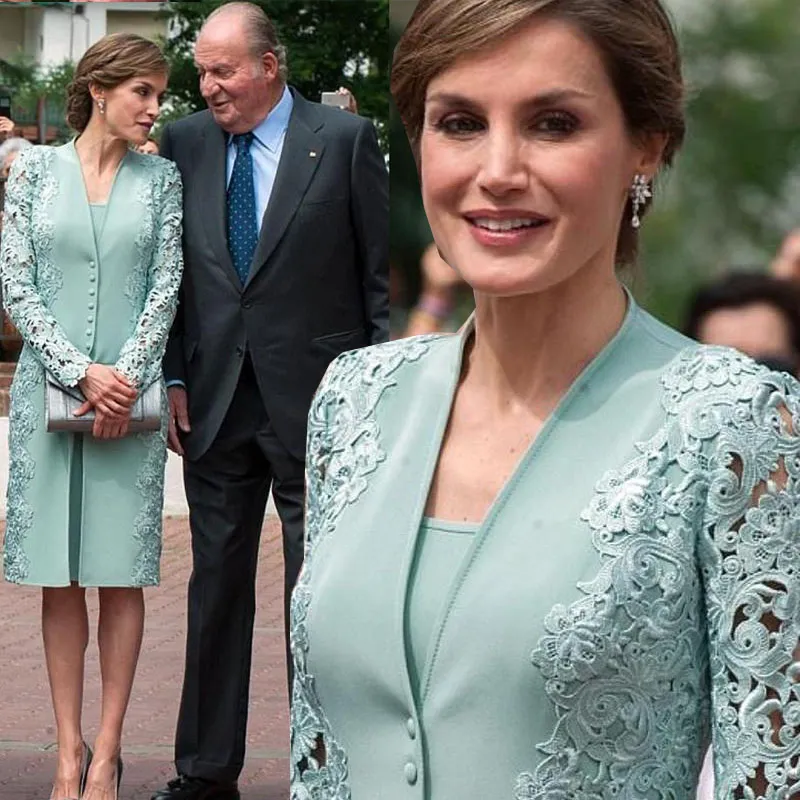 Abito per la madre della sposa verde menta Abito formale da sposo Giacca lunga Lunghezza al ginocchio Moda Abiti per occasioni speciali su misura Robe De Soiree