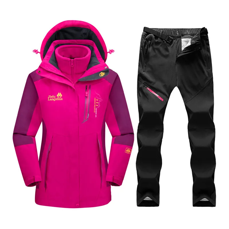 Andere Sportartikelen Skipak Vrouwen Waterdicht Winddicht En Snowboardjack Broek Set Dikke Warme Sneeuw Kostuums Outdoorkleding 230726