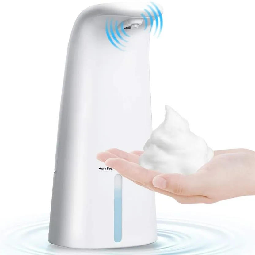 Distributeur de savon automatique Électrique Mise à niveau moussante automatique Liquide Capteur de mouvement infrarouge sans contact Base étanche pour salle de bain308T