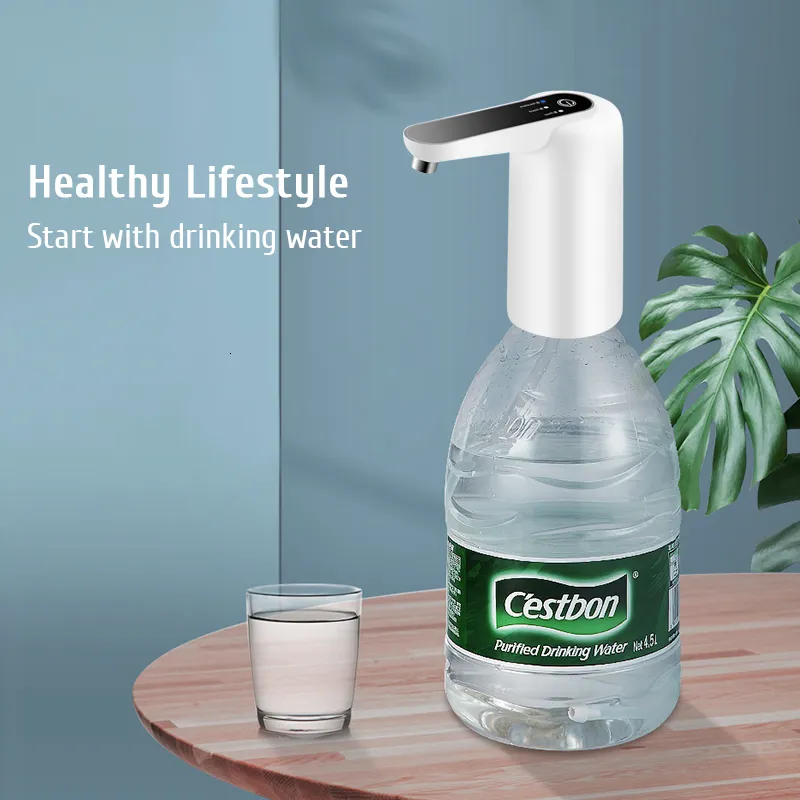 Pompe à Eau électrique, Distributeur D'eau Automatique, Pompe à Eau Potable Rechargeable, Distributeur De Bouteilles D'eau De Bureau De 19 Litres