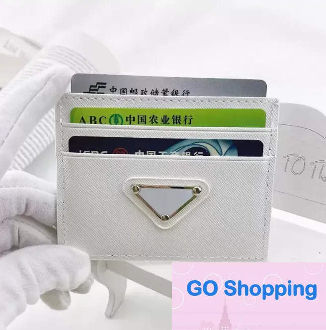 High-end Designer Women's triangle card holder Purses wallets Luxurys vintage wallet Leather with box branded retro wholesale Holders Coin card Key Pouch bags