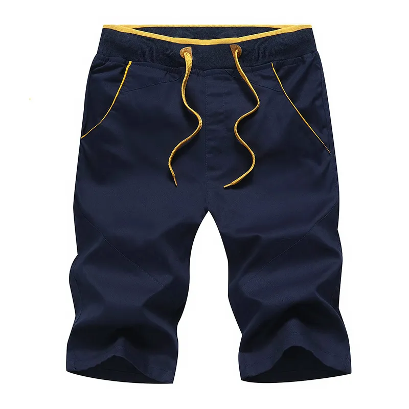 Sommer Casual Shorts Männer 2023 Neue Baumwolle Hot Atmungsaktive Jogger Reithose Sweatshorts Männlichen Elastische Taille Knie-Länge Hosen Männer