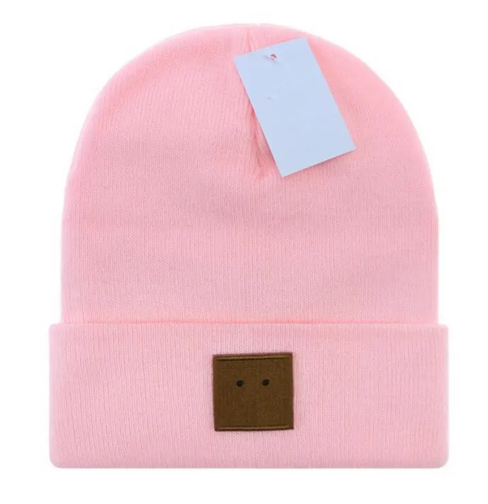 Novos gorros de malha preto rosa inverno masculino feminino feminino A.S solidéu gorro sólido chapéu grosso