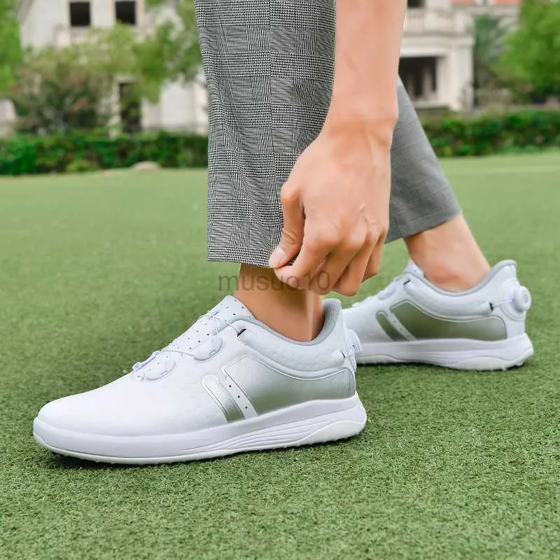 Mens Waterproof Spikes Golf Sneakers Professional Mens Golf Shoes