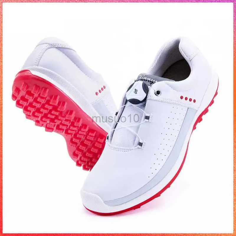 Inne produkty golfowe różowe białe kobiety Wodoodporne buty golfowe Mężczyźni Tenis Masculino Light Golfera Obuwie
