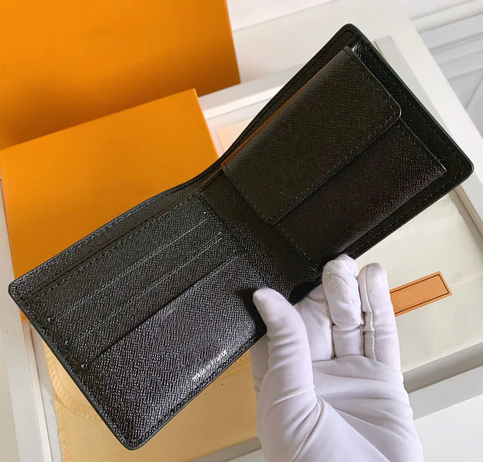 Designer Purse wallet Leather Black flower Womens  pouch card holder luxury wallets Embossed CardHolder