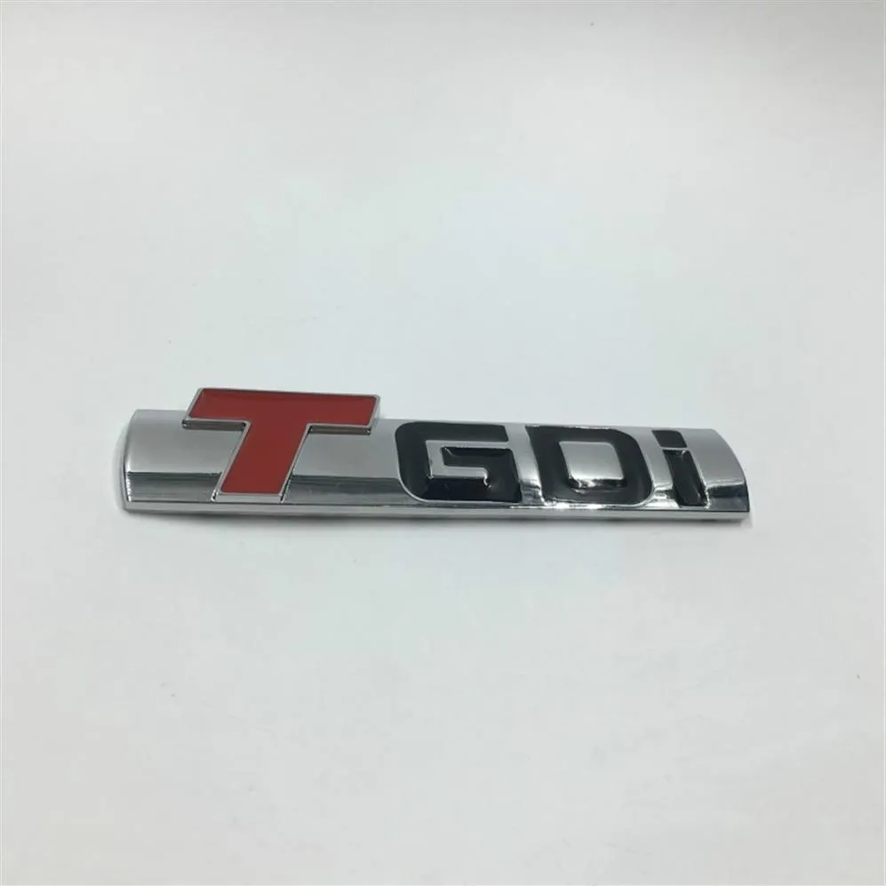 För KIA för Hyundai TGDI T GDI Emblem Badge Decal siffra förflyttning Metal Car Sticker Auto Side Fender Bakre styling250a