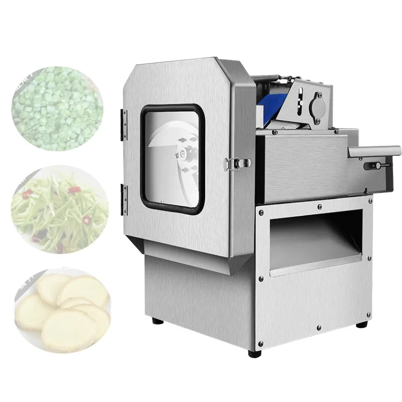 380W Automatic Vegetable Cutting Machine For Lotus Roots Chili Celery Radish Potato Shredded Slices Vegetables Cutter Machine