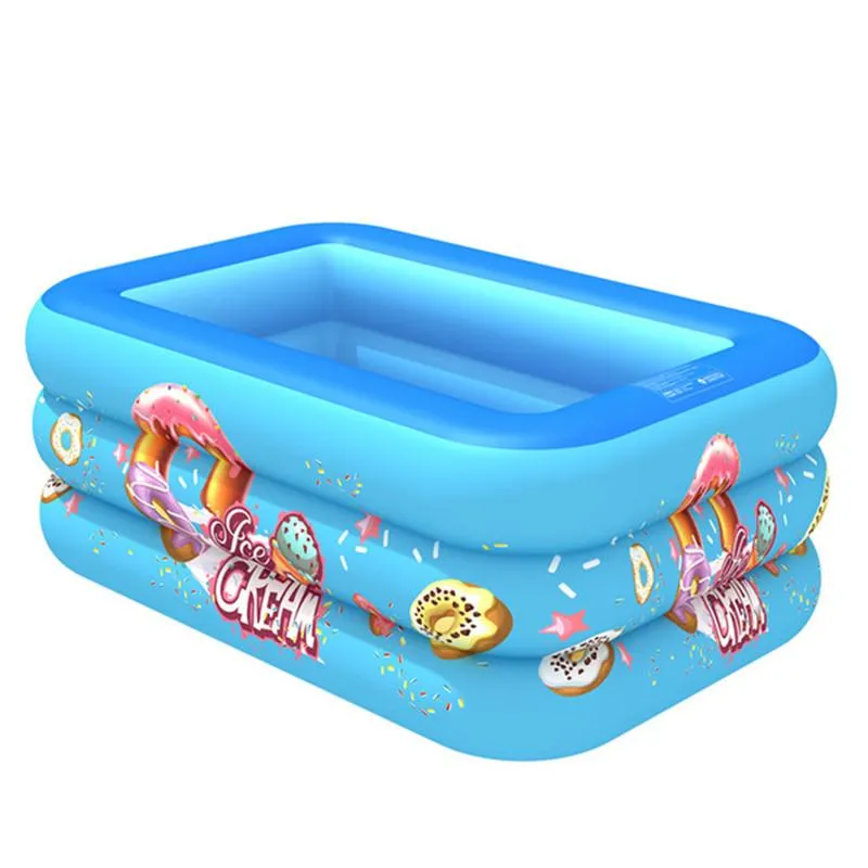 Kudde barn ierable pool högkvalitativ barn hemmet paddling pool stor storlek omerbar bubbla botten fyrkantig pool för baby