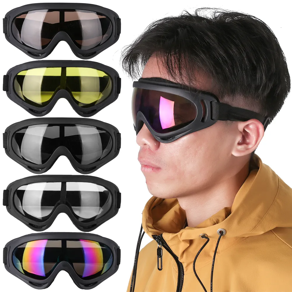 Ski Goggles 1PC Unisex Skiing Glasses Winter Windproof Eyewear Dustproof Lens Sunglasses Outdoor Sports Cycling Frame 230726