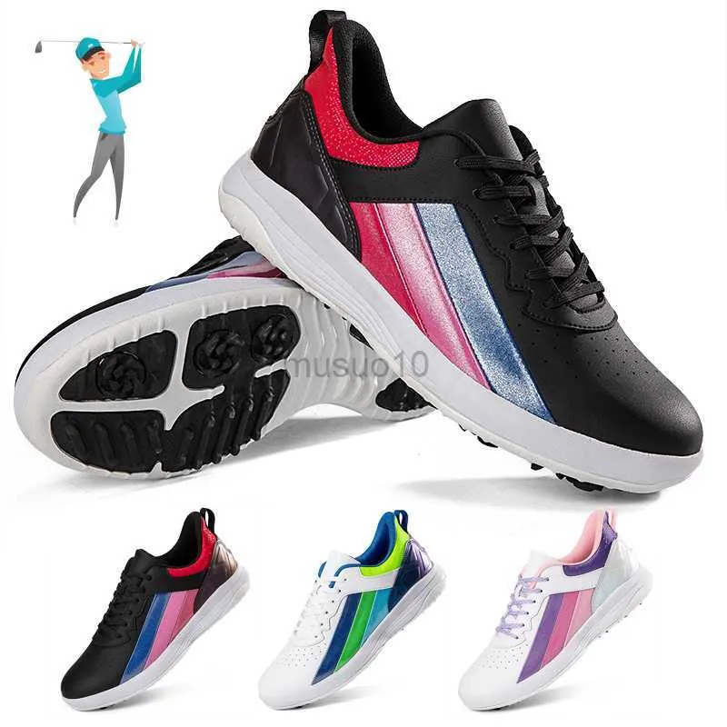 Outros produtos de golfe Sapatos de golfe para casais Novos sapatos de golfe Sapatos esportivos ao ar livre com aderência antiderrapante Sapatos casuais coloridos da moda Respirável HKD230727