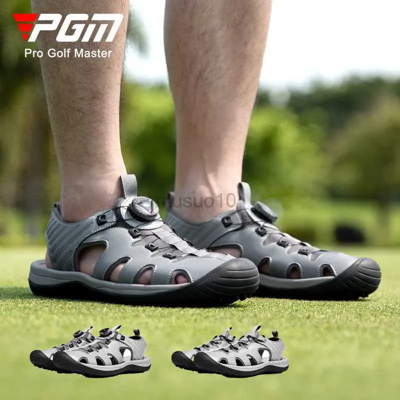 منتجات أخرى للجولف PGM Summer Outdoor Men Golf Golf Shoes Super Treasable Golf Sportals Sandals مرنة Eva Slippers Male Anti Slip Footwear 41-46 HKD230727