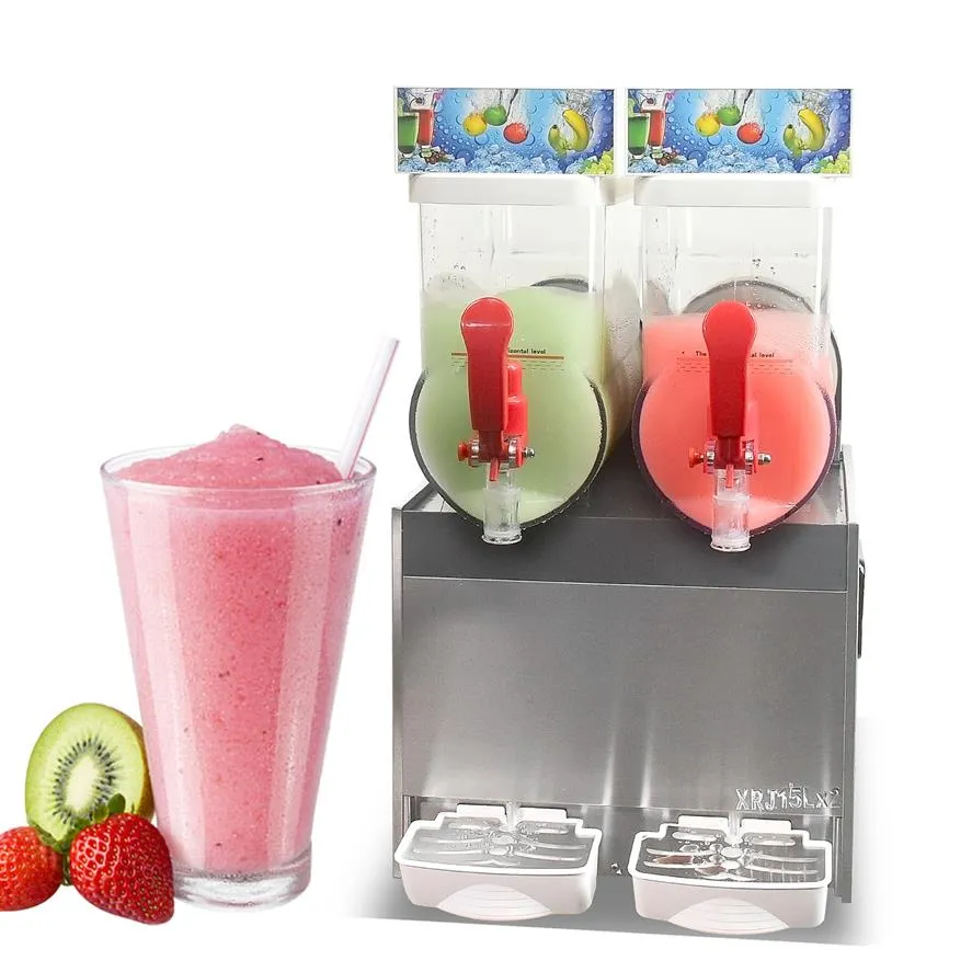 leverans till USA Kitchen 110V Smoothie Frozen Drinks Machine Margarita Cooling Slushie Maker20p