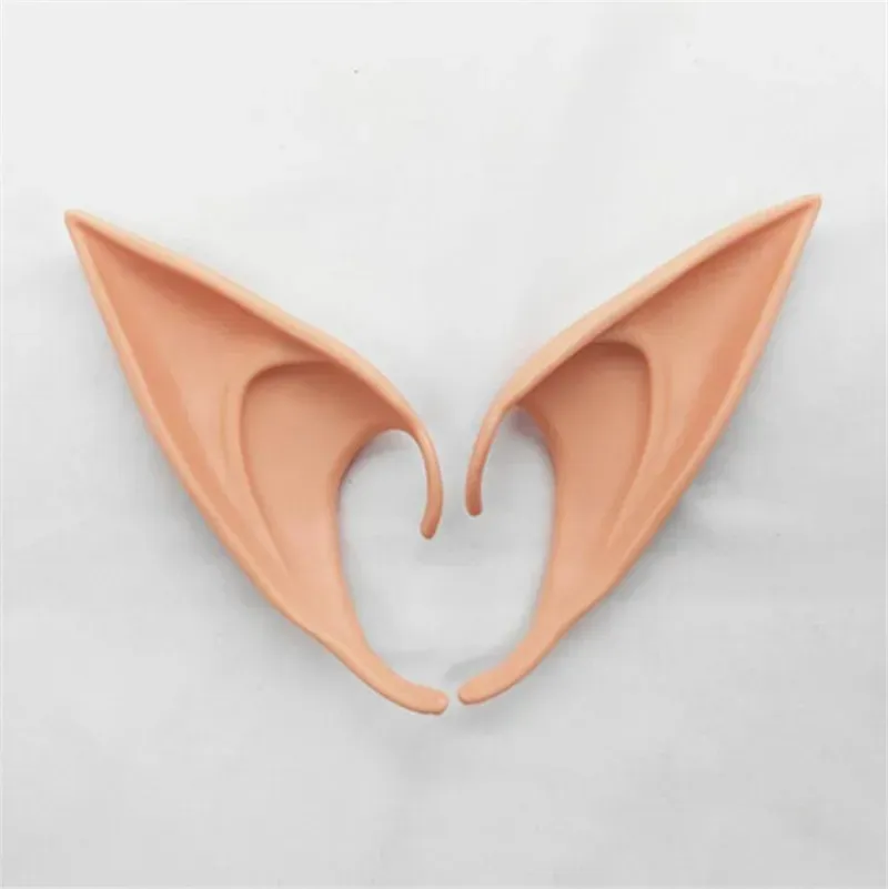 Colorful Hot Home Festive Mysterious Elf Ears fairy Cosplay Accessories Latex Soft Prosthetic False Ear Halloween Party Masks Cos Mask