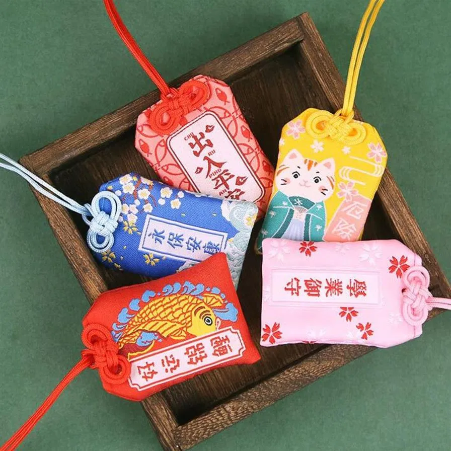 1Pcs Traditionele Omamori Fortuin Huwelijk Liefde Succes In Wok Veiligheid Gezond Geluk Hanger Sleutelhanger Leuke Gift Present Kasfu323O