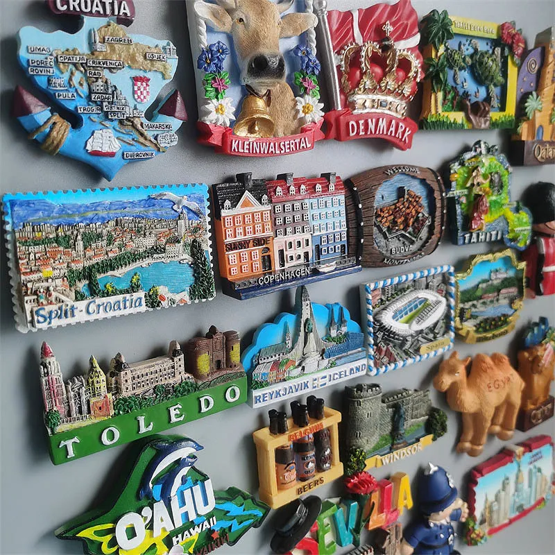 Magnete 3D per frigorifero, souvenir turistico del Qatar, decorazione