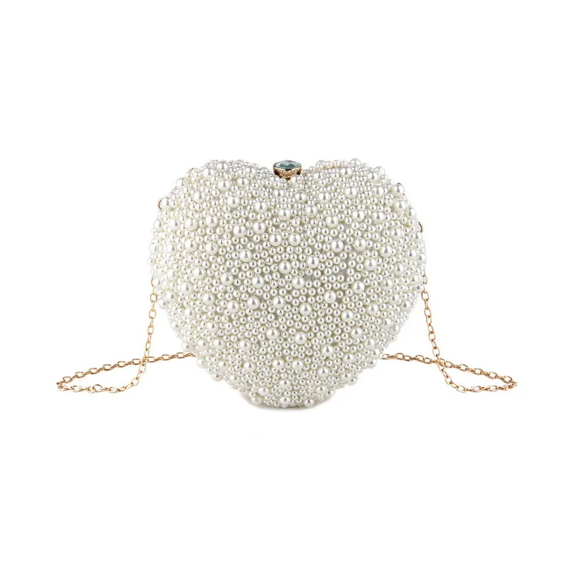 Borse da sera Perline Stile fatto a mano da donna Pochette da giorno Diamanti Borse da sposa per feste Borse da sera a forma di palla di perle 230727