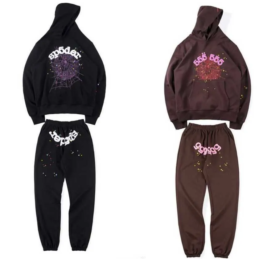 Designer Pullover Spider Sp5der Felpe con cappuccio Tuta Young Felpe Streetwear Thug 555 Angel Felpa con cappuccio Uomo Donna 11 Web Pullover Stampa con cappuccio Web Tech