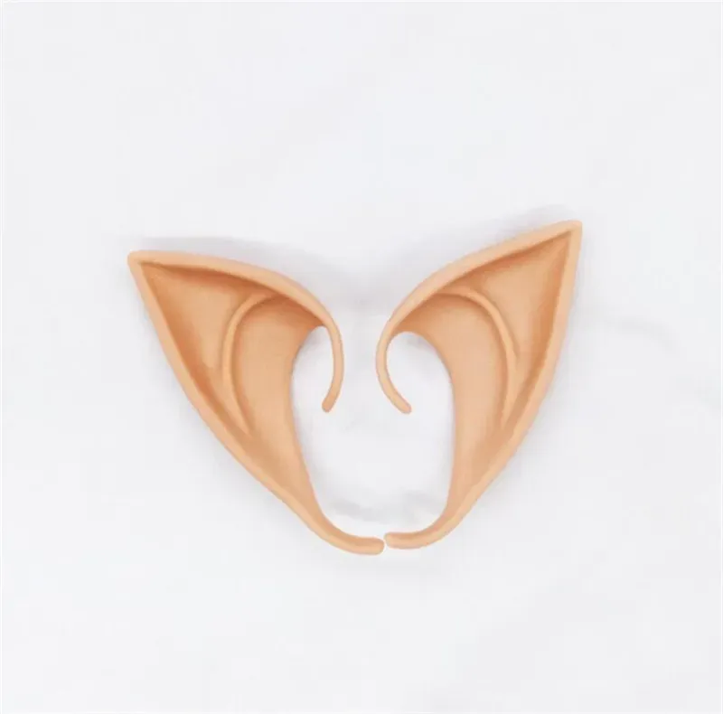 Colorful Hot Home Festive Mysterious Elf Ears fairy Cosplay Accessories Latex Soft Prosthetic False Ear Halloween Party Masks Cos Mask