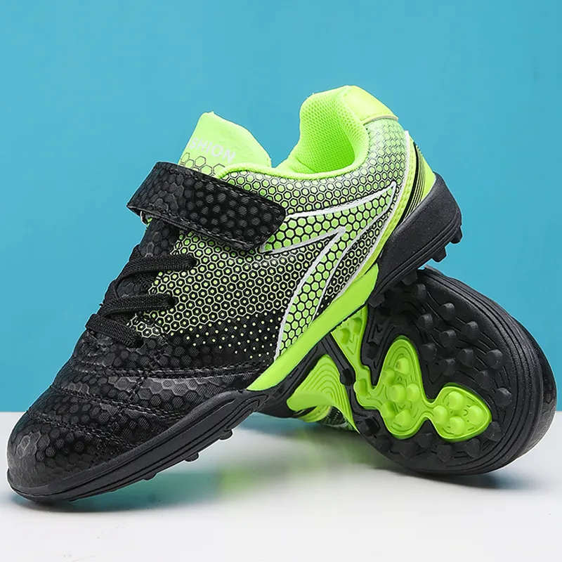 Scarpe da calcio per ragazzi per bambini Scarpe da ginnastica per bambini Scarpe da allenamento per ragazze Tacchetti Futsal Stivali da esterno per bambini Scarpe sportive Palla da piede