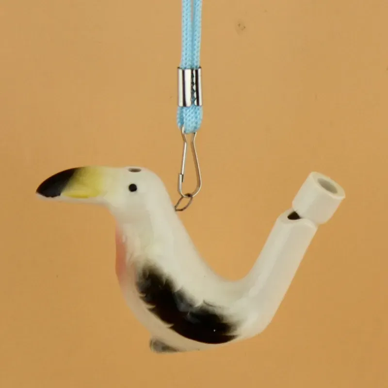 Water Bird Whistle Ceramic Clay Bird Whistle Cartoon Children Gifts Mini Animal Peacock Whistles Retro Ceramic Craft Whistle BH3627 TQQ