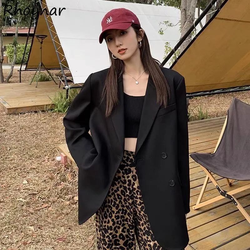 Womens Suits Blazers Women Design Autumn Simple Solid Casual Fashion Female All Match Arrive Korean Style Loose Full Sleeve Ins 230727