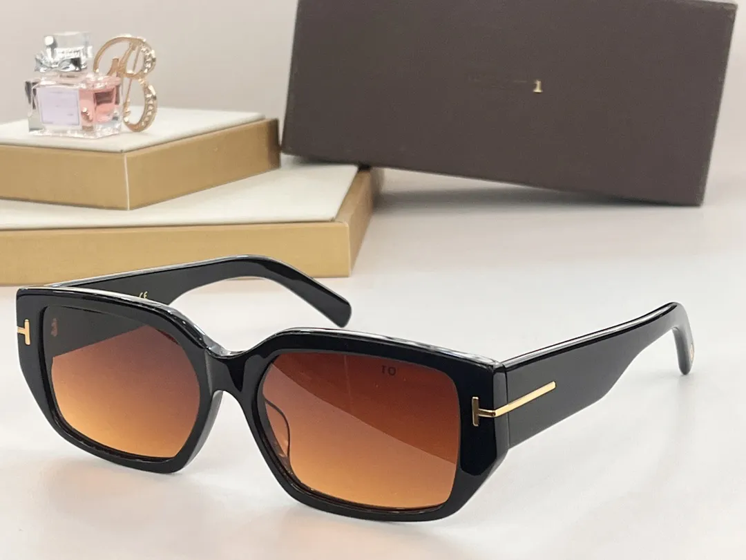 Fashion Brand tom Sunglasses Frames Glasses Rimless Gold Silver Metal Panther Frame Vintage Sun Glasses UV400 Luxury Designer Women Sunglass Eyewear 55-17-133mm