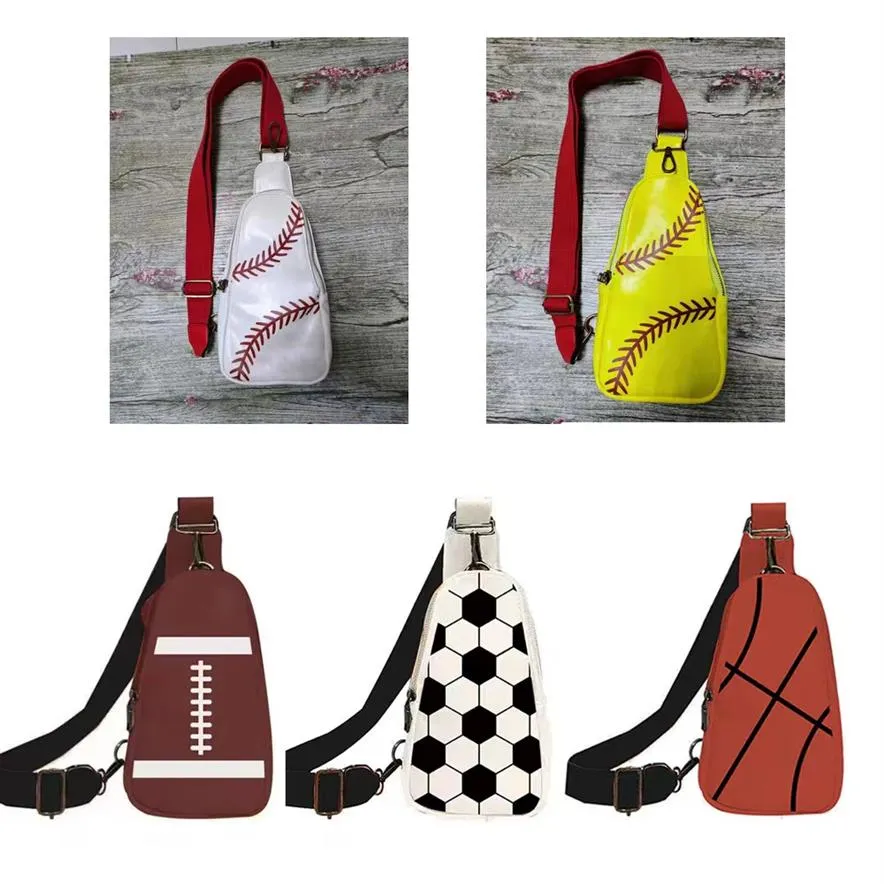 2023 SLING BAG Nieuwe PU baseball tas Mode vrouwen borsttas grensoverschrijdende crossbody tas retro Fanny pack214Y