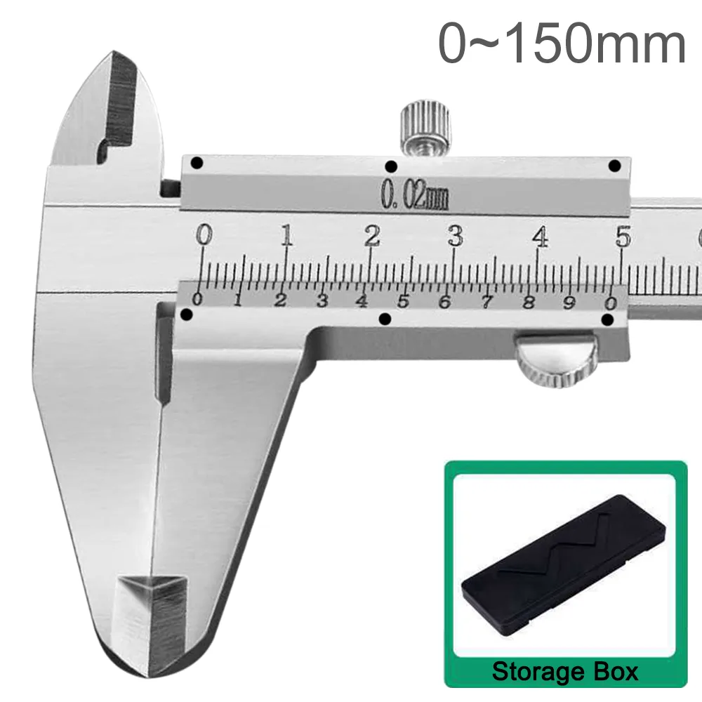 0-150 mm 0,02 mm stal nierdzewna cyfrowa zacisk notowy z narzędziami do pomiaru metalowego linijki do przechowywania