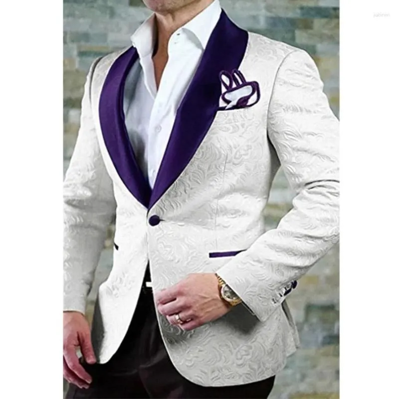 Off-White single-breasted blazer - Purple