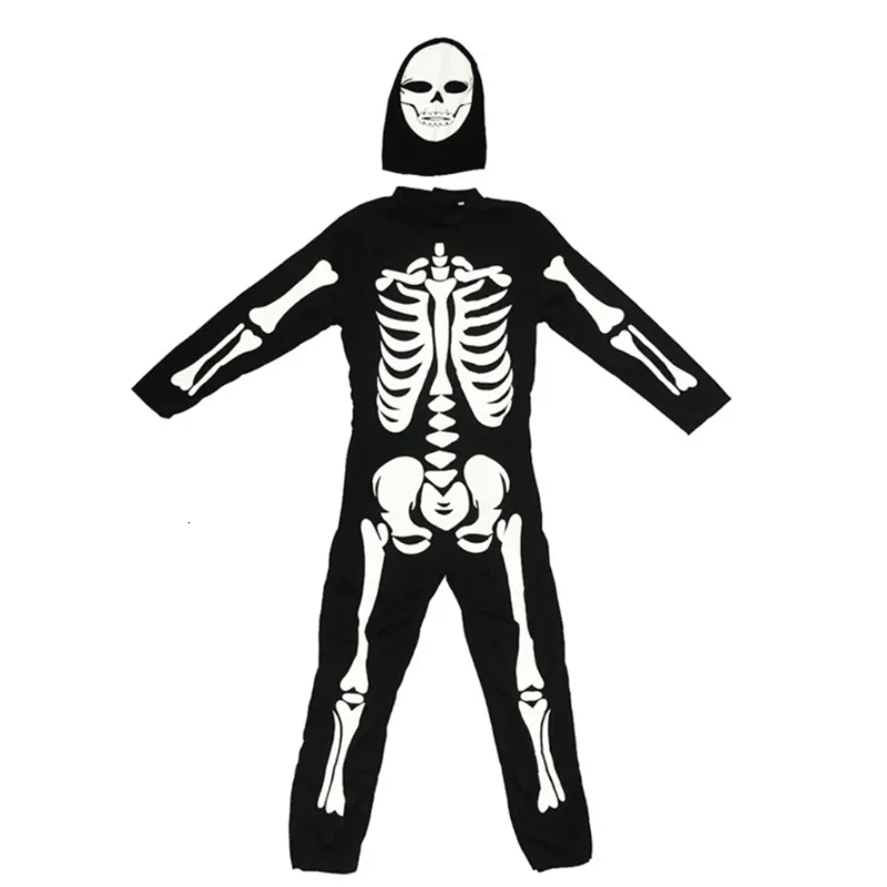 Keepsakes den mörka skelettdräkten för lämpliga barn på 110 130 cm höjd 230726