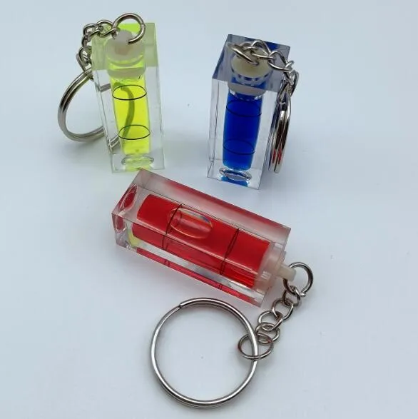 Key Ring Level Level Keychain Measuring Instrument: 40mm x 15mm Bubble Level Key Ring ...