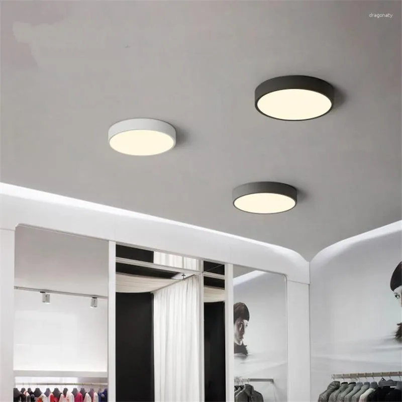 Plafonniers nordique rond chambre lampe couloir étude moderne minimaliste Led cuisine maison déco balcon Ultra-mince