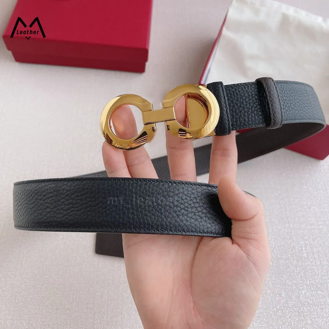 Designers men belts real Leather lassic fashion casual letter smooth buckle womens mens leather belt width 3.5cm highly quality with box wholesale