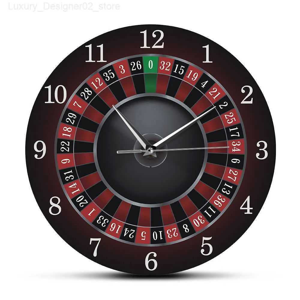 Relojes De Pared Ruleta De Póquer Reloj De Pared De Tictac