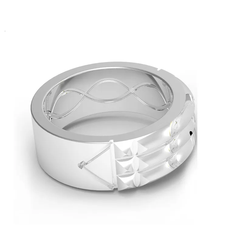 Anillos de boda Anillo Atlantis Anillo de plata 925 Anillo personalizado para hombres y mujeres Color y no alérgico 230727